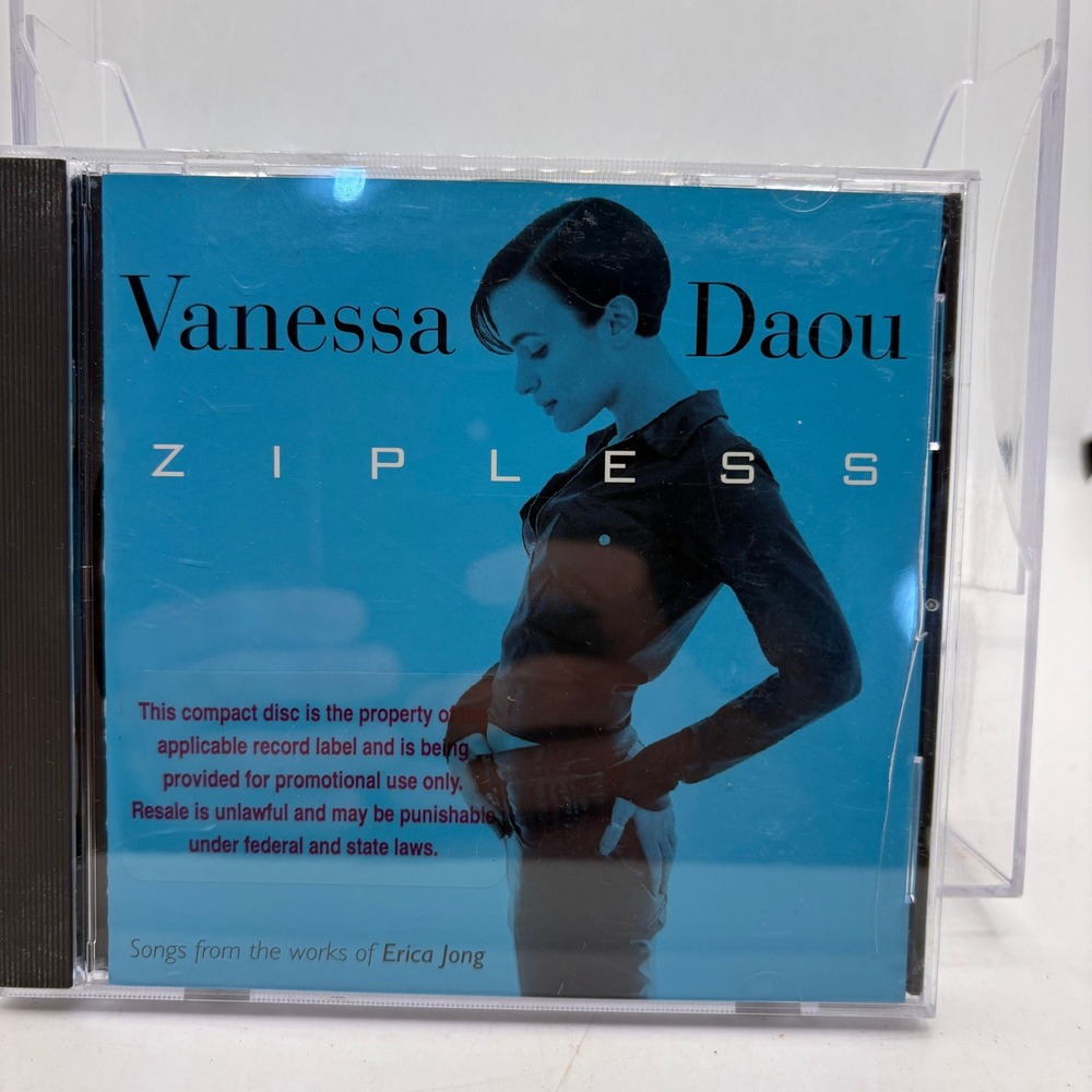 Vanessa Daou Zipless‎ CD 1994 MCA Records Promotional Copy Erica Jong Songs